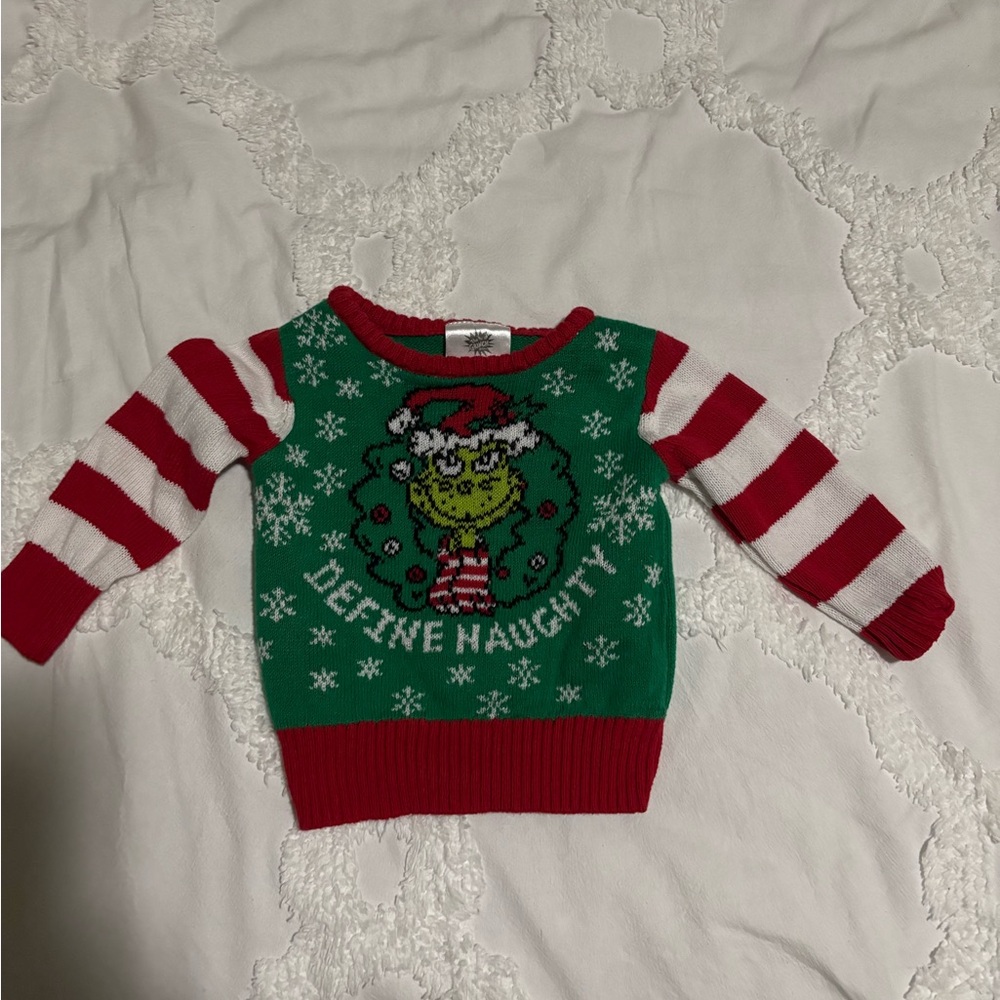 Baby Grinch Christmas Sweater
